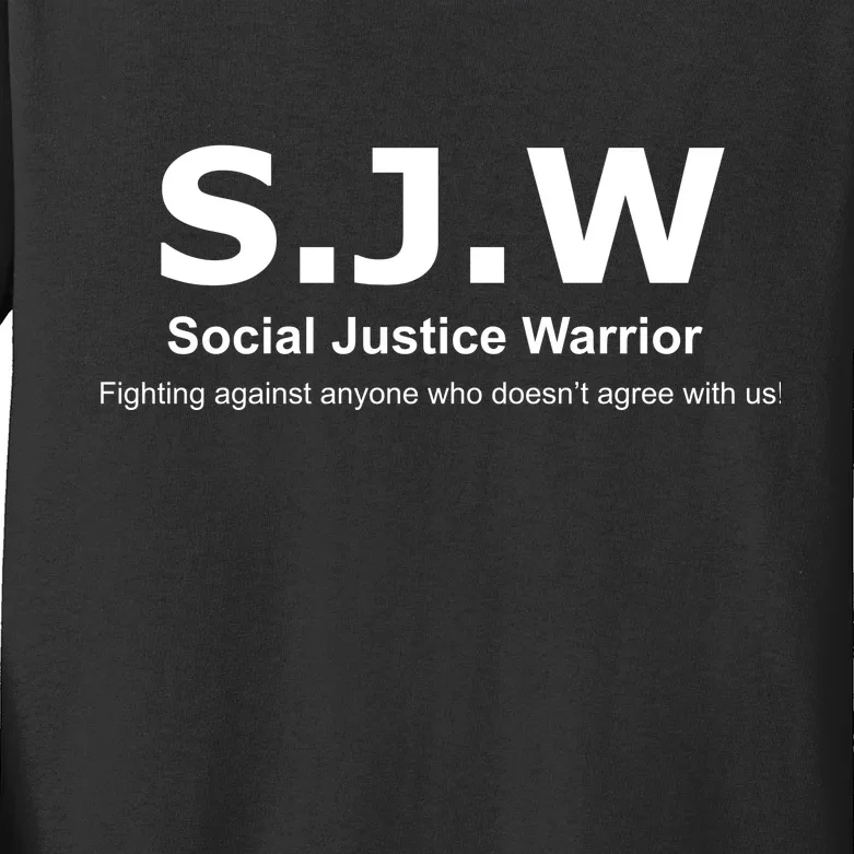 Anti SJW Kids Long Sleeve Shirt