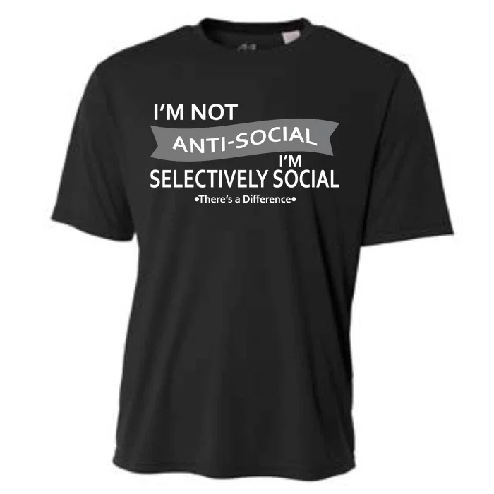 Anti-Social Funny Sarcastic Meme Cooling Performance Crew T-Shirt