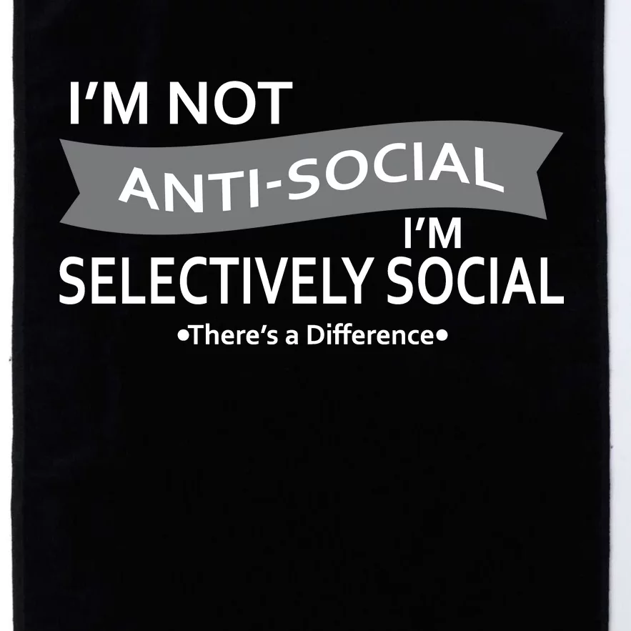 Anti-Social Funny Sarcastic Meme Platinum Collection Golf Towel