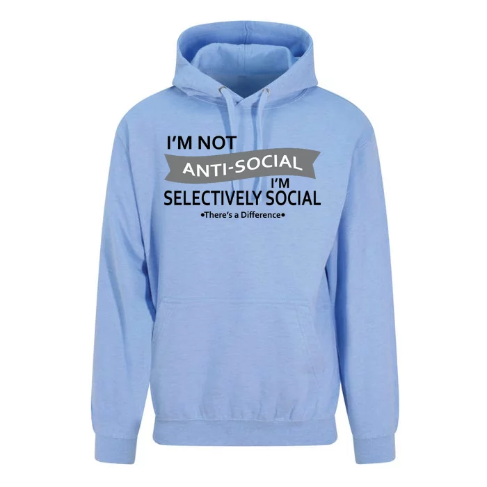 Anti-Social Funny Sarcastic Meme Unisex Surf Hoodie