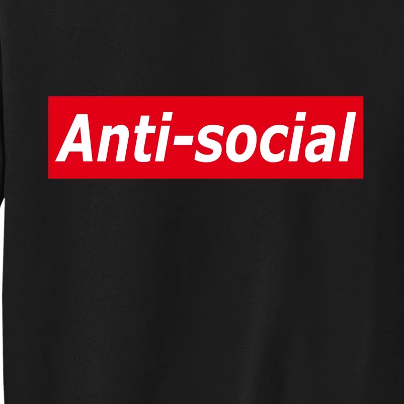 Anti-Social Red Box Logo Sweatshirt