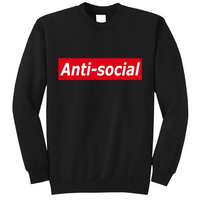 Anti-Social Red Box Logo Sweatshirt