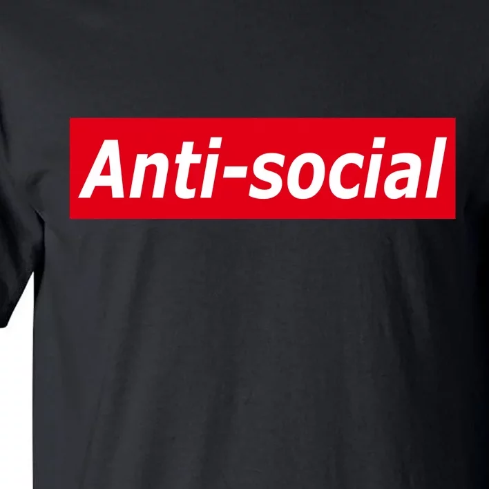 Anti-Social Red Box Logo Tall T-Shirt