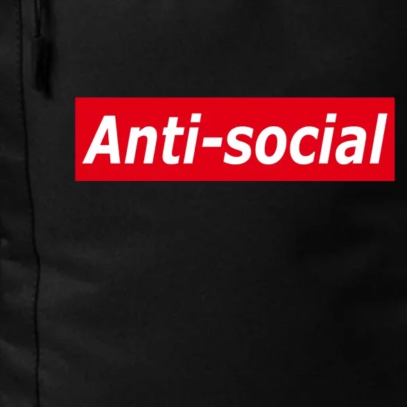 Anti-Social Red Box Logo Daily Commute Backpack