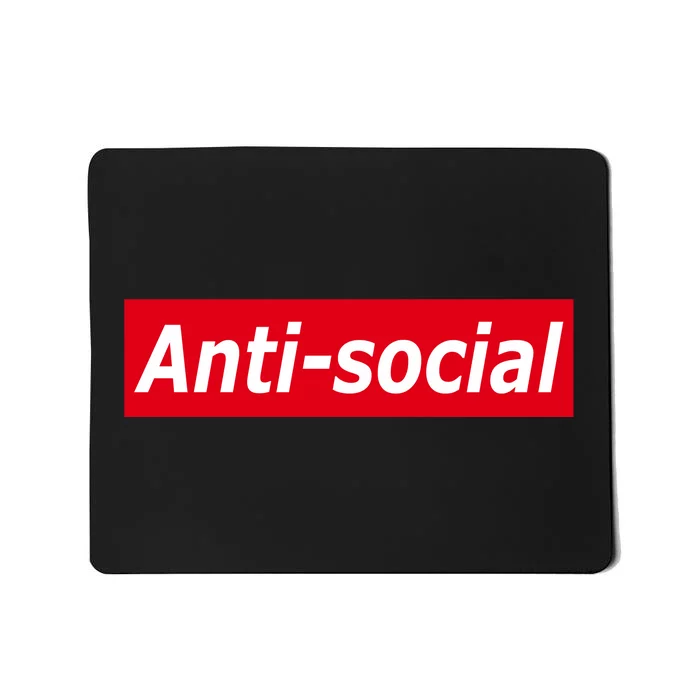 Anti-Social Red Box Logo Mousepad