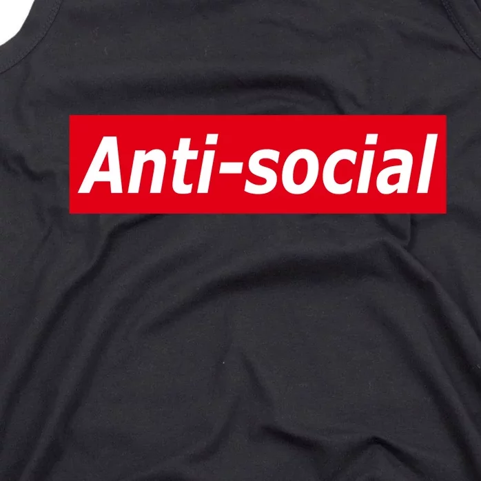 Anti-Social Red Box Logo Tank Top