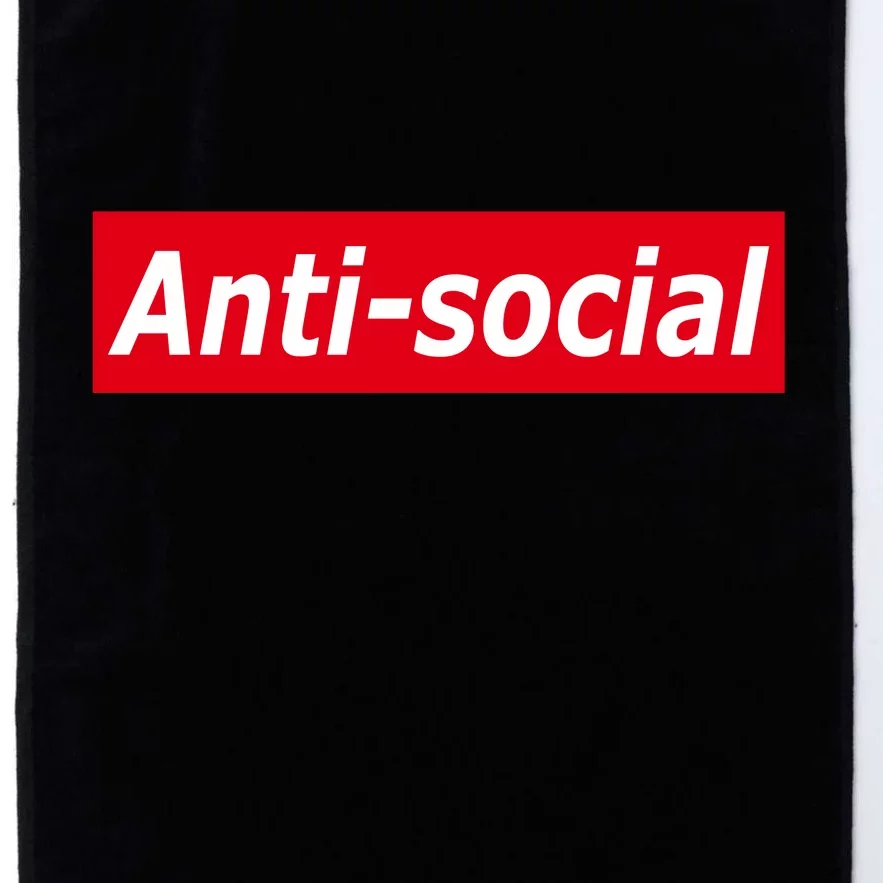 Anti-Social Red Box Logo Platinum Collection Golf Towel