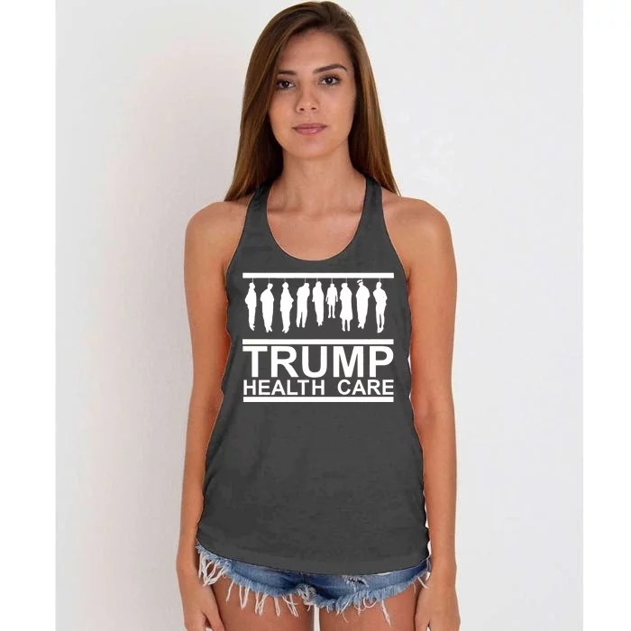 Anti Trump Health Care Women's Knotted Racerback Tank