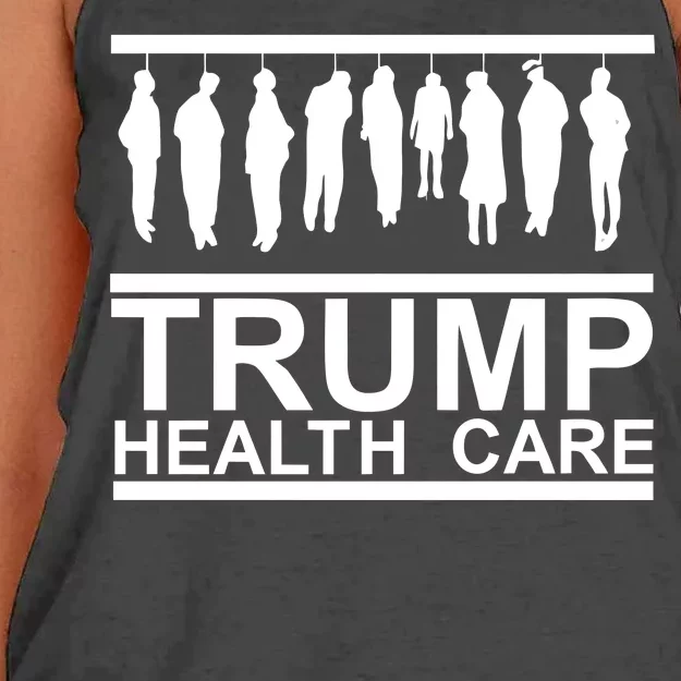 Anti Trump Health Care Women's Knotted Racerback Tank