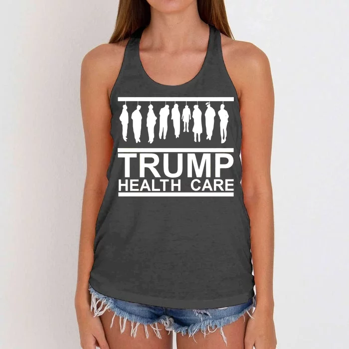 Anti Trump Health Care Women's Knotted Racerback Tank