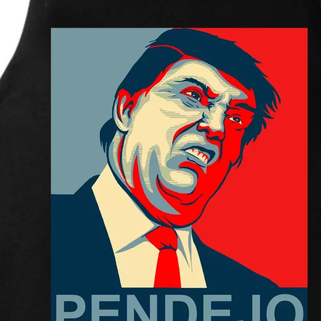 Anti Trump Pendejo Never Trump Not My President Ladies Tri-Blend Wicking Tank