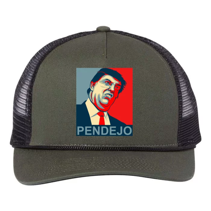 Anti Trump Pendejo Never Trump Not My President Retro Rope Trucker Hat Cap