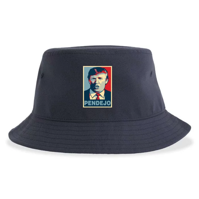 Anti Trump Pendejo Poster Not My President Sustainable Bucket Hat