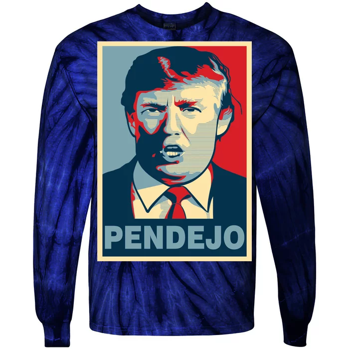 Anti Trump Pendejo Poster Not My President Tie-Dye Long Sleeve Shirt