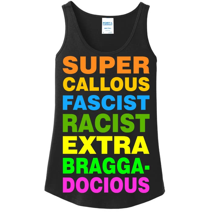 Anti Trump Racist Yes Love Equality No Homophobia Ladies Essential Tank