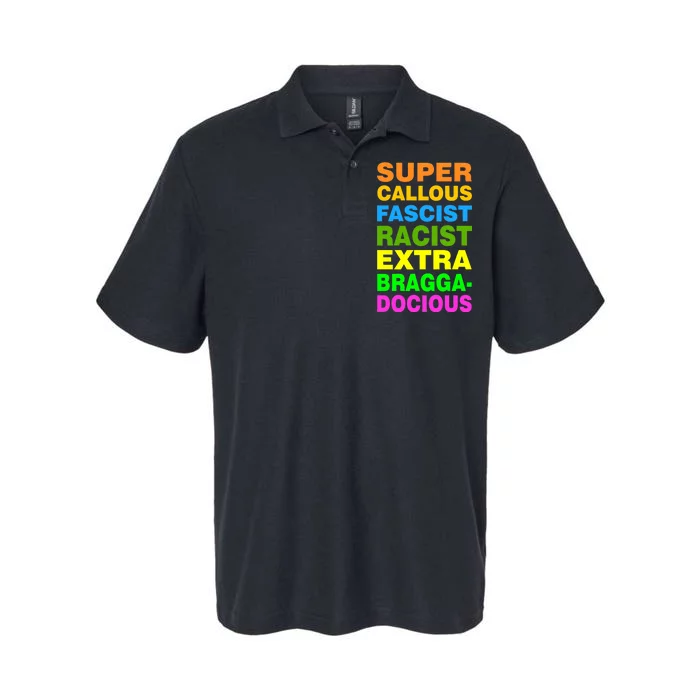 Anti Trump Racist Yes Love Equality No Homophobia Softstyle Adult Sport Polo