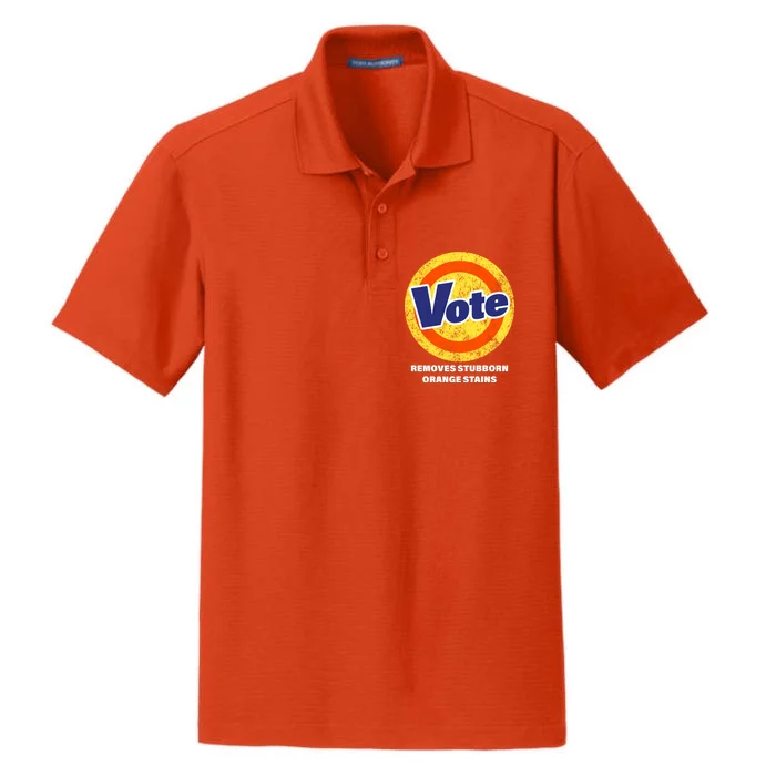 Anti-Trump Vote Removes Stubborn Orange Stains Funny Dry Zone Grid Performance Polo