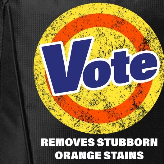 Anti-Trump Vote Removes Stubborn Orange Stains Funny City Backpack