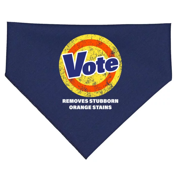 Anti-Trump Vote Removes Stubborn Orange Stains Funny USA-Made Doggie Bandana