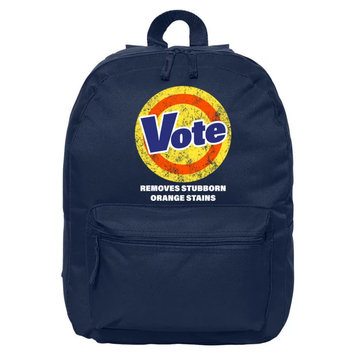 Anti-Trump Vote Removes Stubborn Orange Stains Funny 16 in Basic Backpack