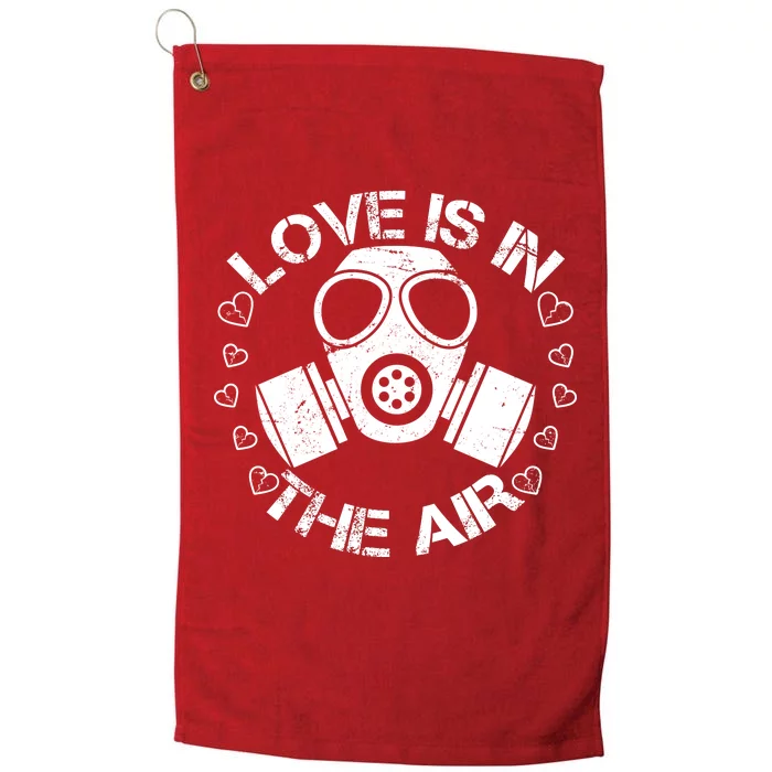 Anti-Valentine Love Is In The Air Platinum Collection Golf Towel