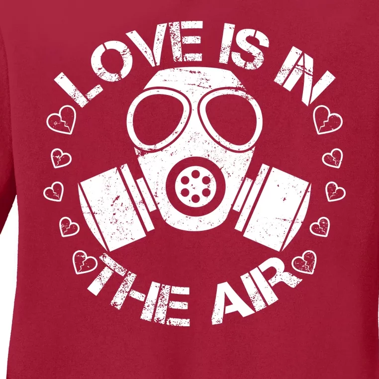 Anti-Valentine Love Is In The Air Ladies Long Sleeve Shirt