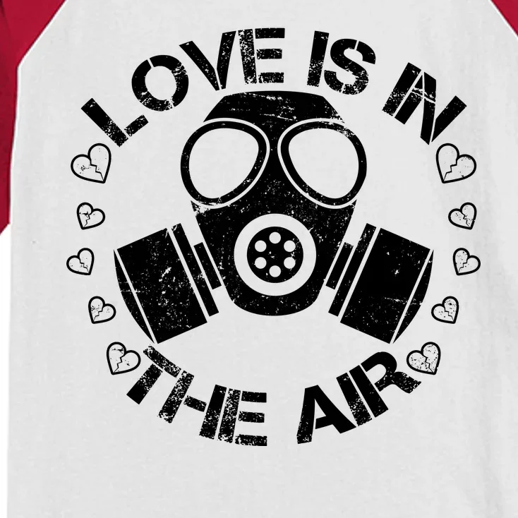 Anti-Valentine Love Is In The Air Kids Colorblock Raglan Jersey