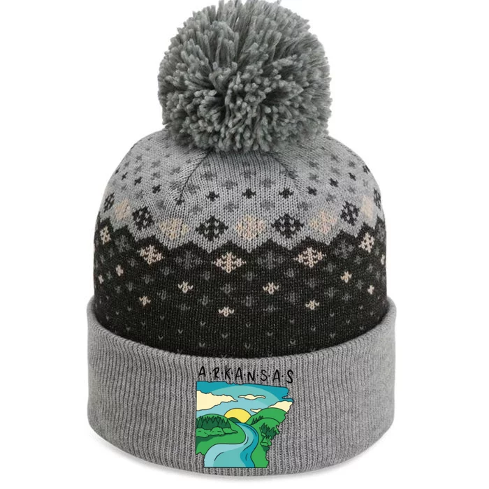 Arkansas Nature View The Baniff Cuffed Pom Beanie