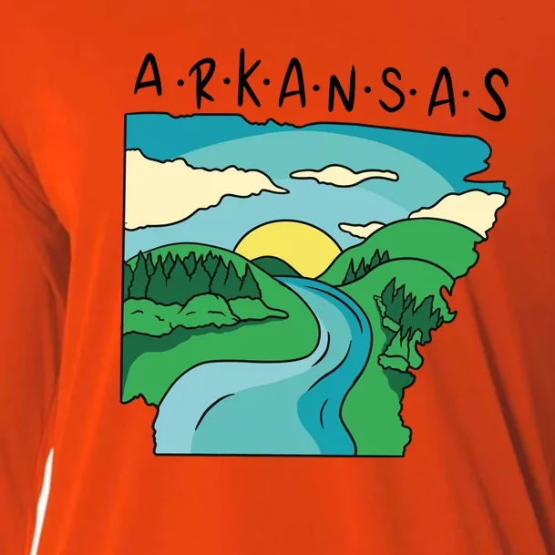 Arkansas Nature View Cooling Performance Long Sleeve Crew