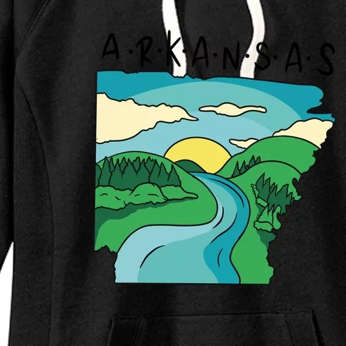 Arkansas Nature View Women's Fleece Hoodie