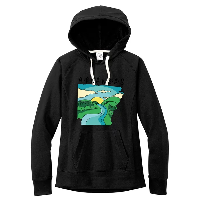 Arkansas Nature View Women's Fleece Hoodie