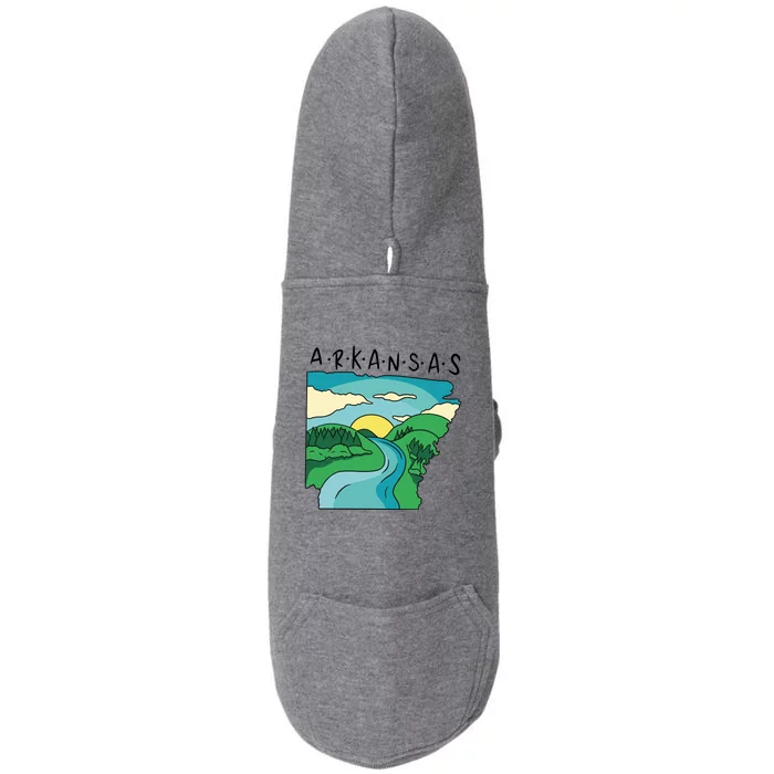 Arkansas Nature View Doggie 3-End Fleece Hoodie