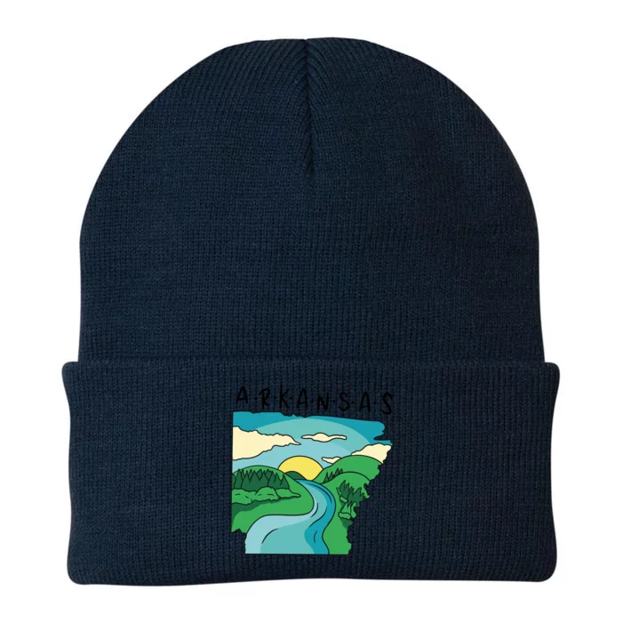 Arkansas Nature View Knit Cap Winter Beanie