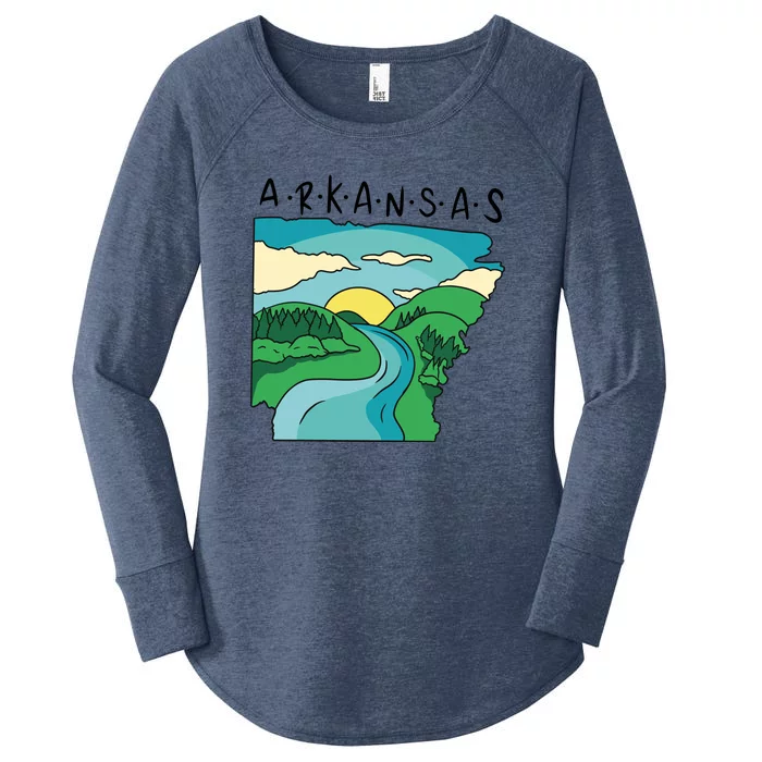 Arkansas Nature View Women's Perfect Tri Tunic Long Sleeve Shirt