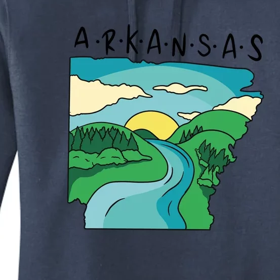 Arkansas Nature View Women's Pullover Hoodie