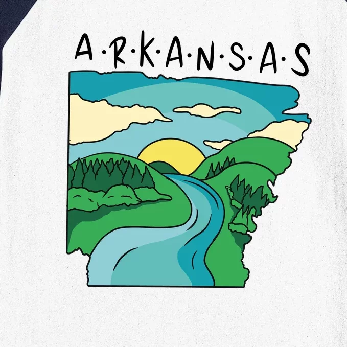 Arkansas Nature View Baseball Sleeve Shirt