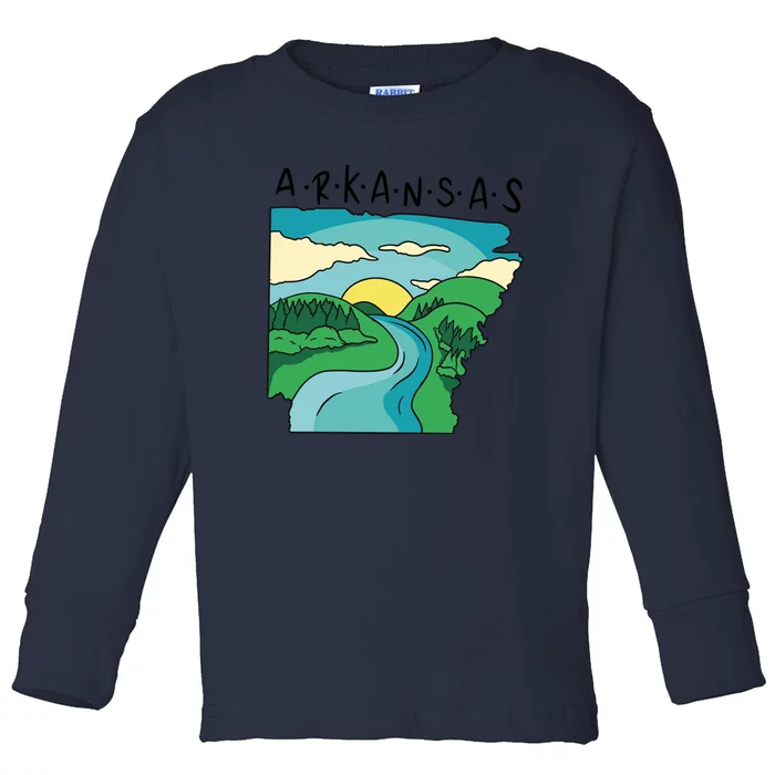 Arkansas Nature View Toddler Long Sleeve Shirt