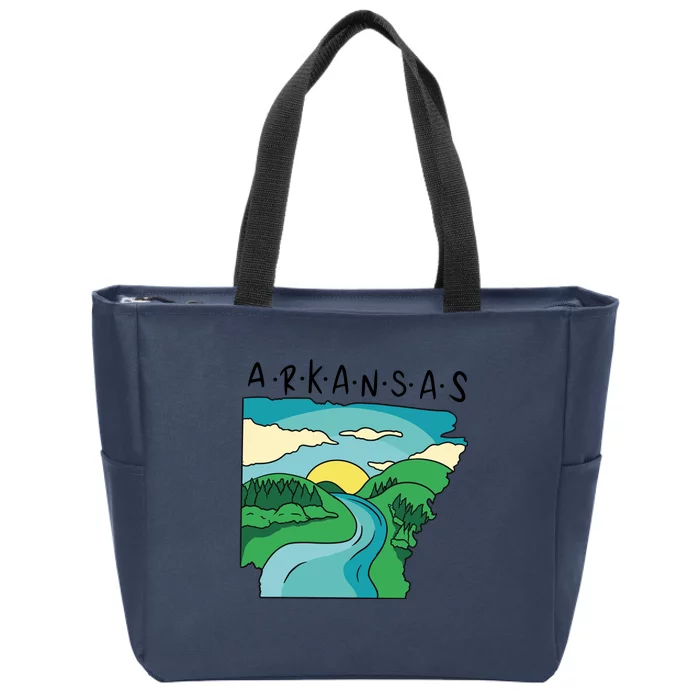 Arkansas Nature View Zip Tote Bag