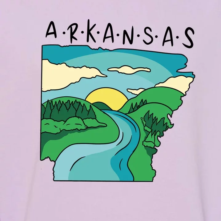 Arkansas Nature View Garment-Dyed Sweatshirt