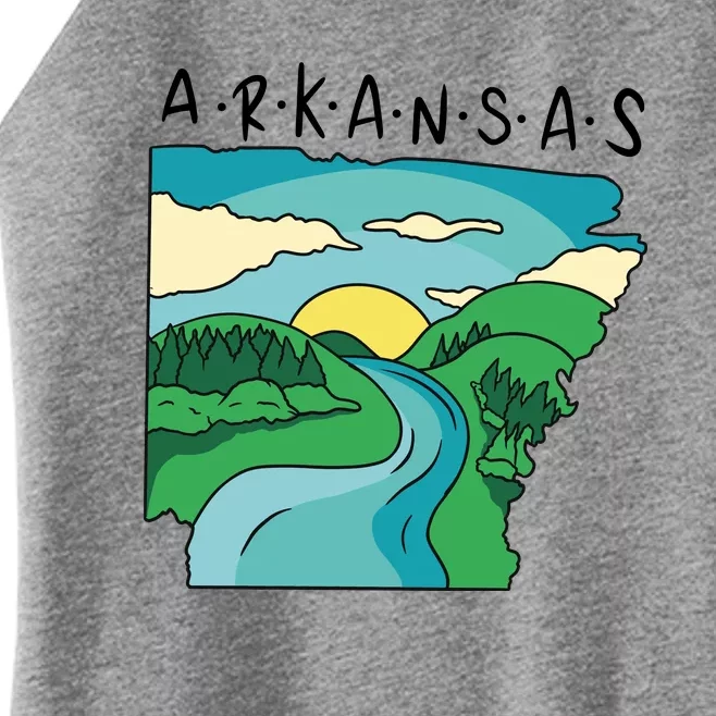 Arkansas Nature View Women’s Perfect Tri Rocker Tank