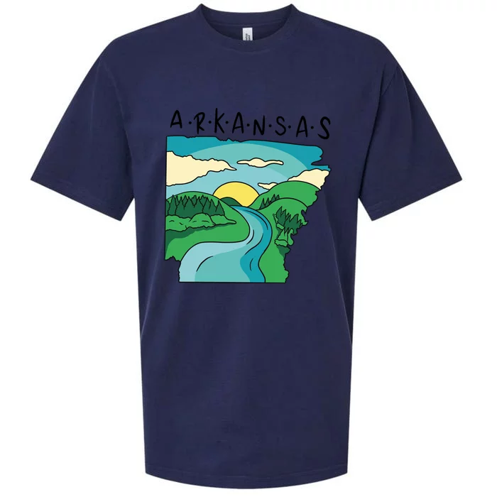 Arkansas Nature View Sueded Cloud Jersey T-Shirt