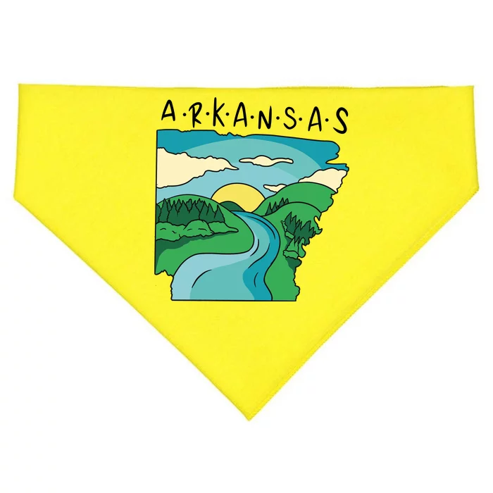 Arkansas Nature View USA-Made Doggie Bandana