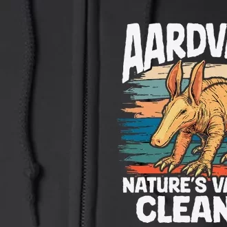 Aardvark NatureS Vacuum Cleaner Retro Graphic Nature Wild Full Zip Hoodie