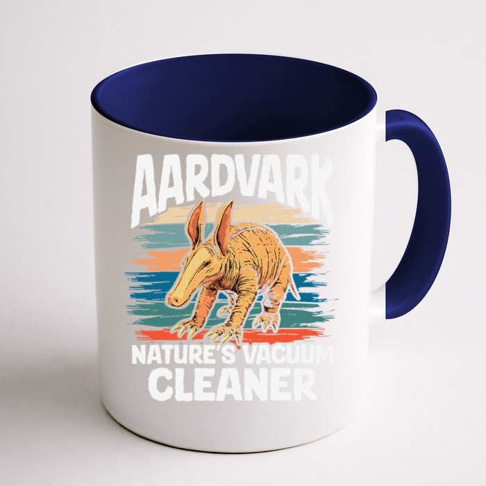 Aardvark NatureS Vacuum Cleaner Retro Graphic Nature Wild Front & Back Coffee Mug