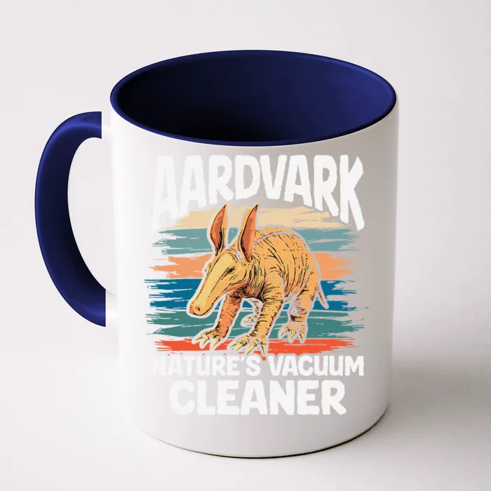 Aardvark NatureS Vacuum Cleaner Retro Graphic Nature Wild Front & Back Coffee Mug