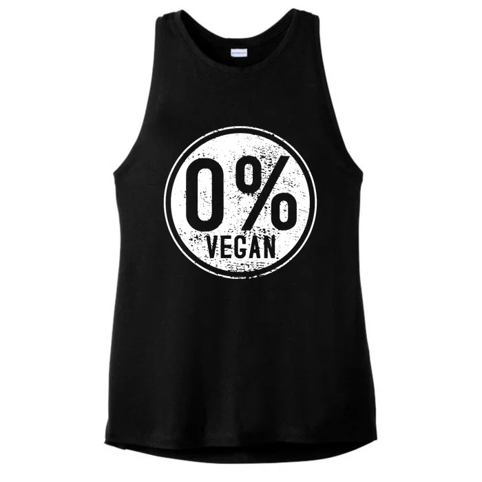 AntiVegan Non Vegetarian BBQ MeatEater Ladies Tri-Blend Wicking Tank