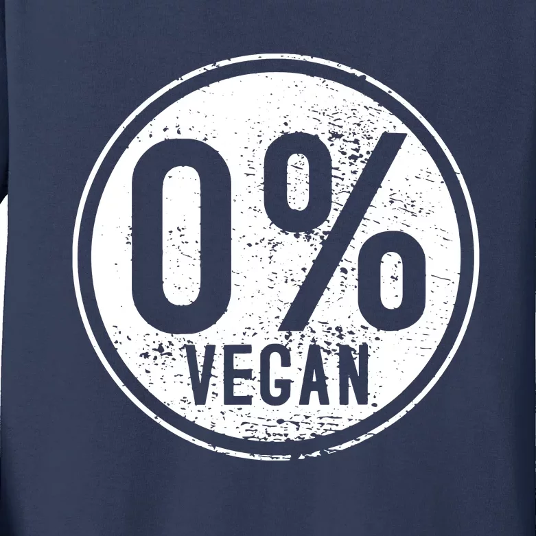 AntiVegan Non Vegetarian BBQ MeatEater Kids Long Sleeve Shirt