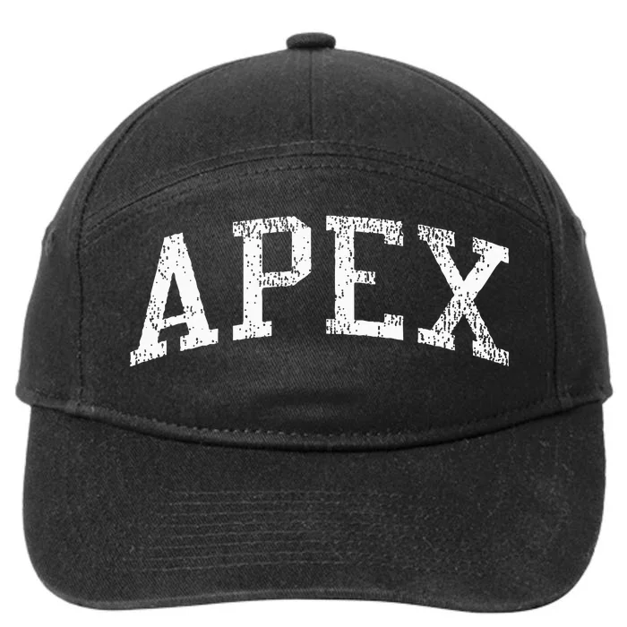 Apex Nc Vintage Athletic Sports Js02 7-Panel Snapback Hat