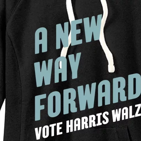 A New Way Forward Vote Harris Walz Cute Gift Women's Fleece Hoodie