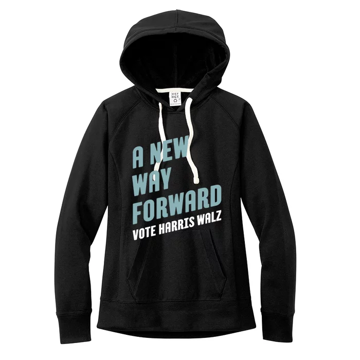 A New Way Forward Vote Harris Walz Cute Gift Women's Fleece Hoodie